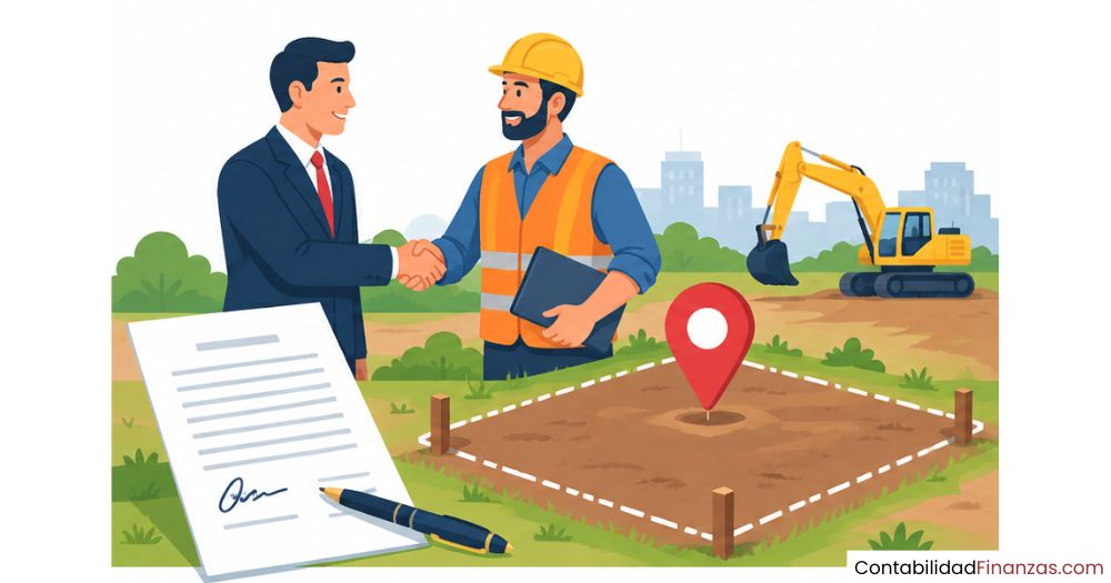 contabilización de la compra de terrenos para construir