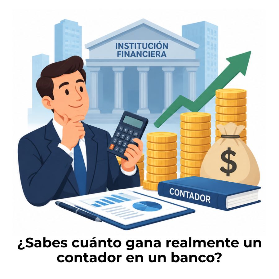 cuánto cobra un contador en una institución financiera