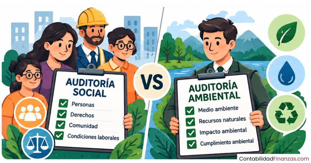 diferencia entre auditoría social y ambiental
