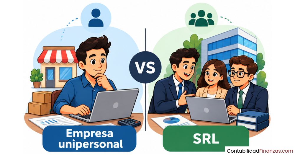 diferencia entre una empresa unipersonal y una SRL