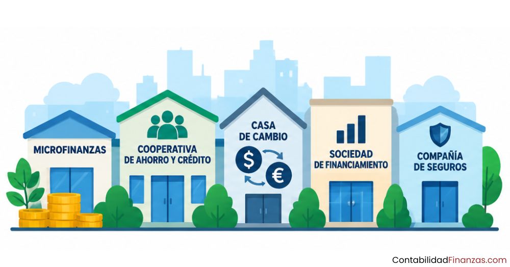 ejemplos de instituciones financieras no bancarias