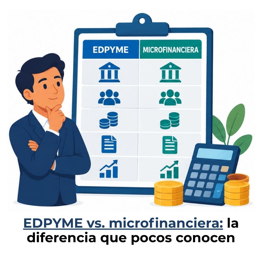 diferencia entre EDPYME y microfinanciera