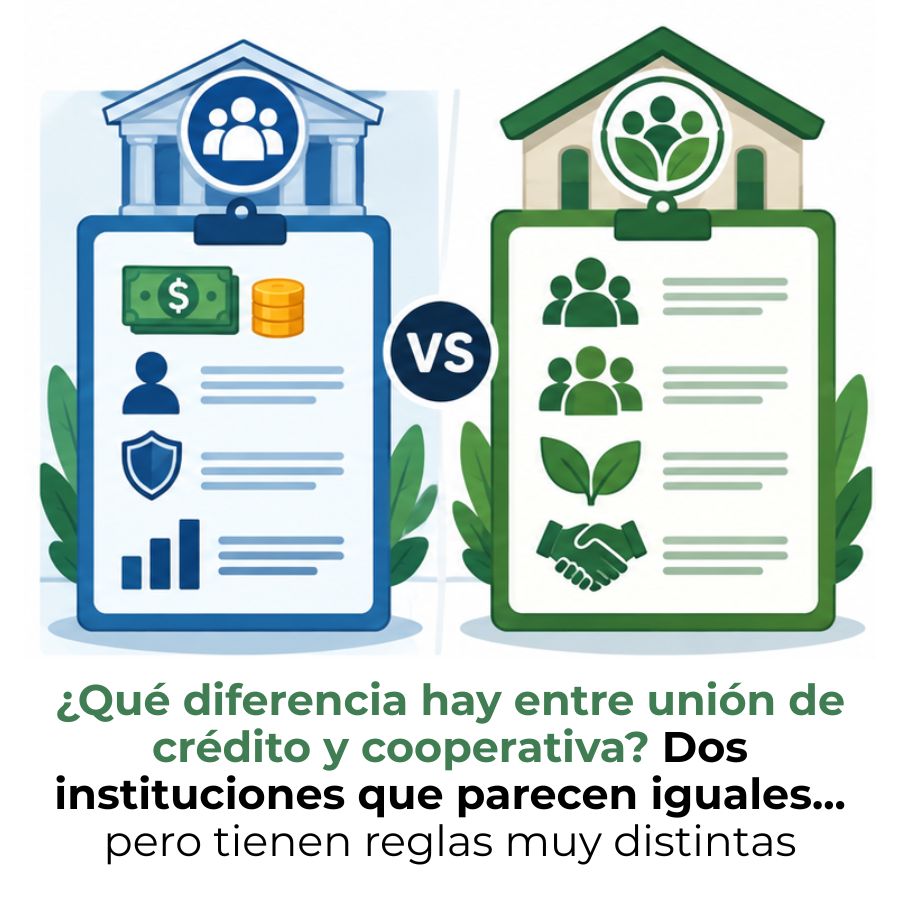 diferencia entre unión de crédito y cooperativa