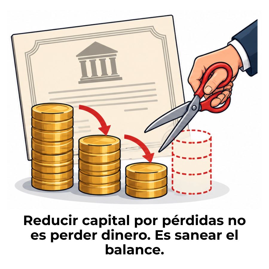 reducción de capital social por pérdidas acumuladas