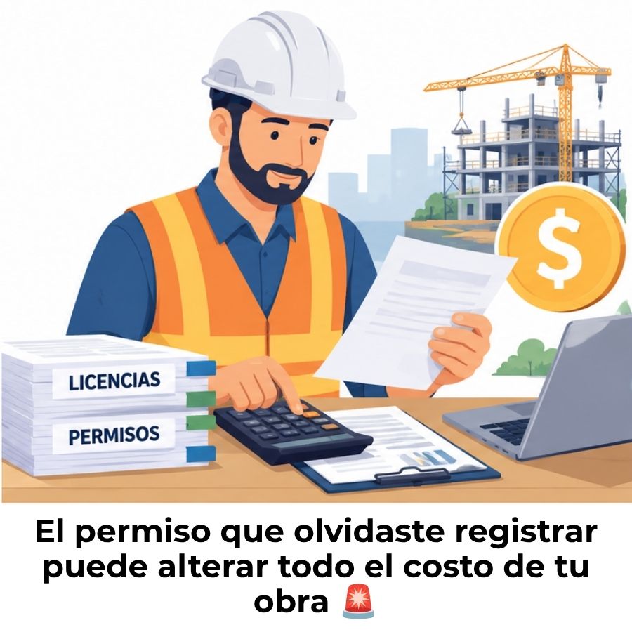 gastos de licencias y permisos de construcción