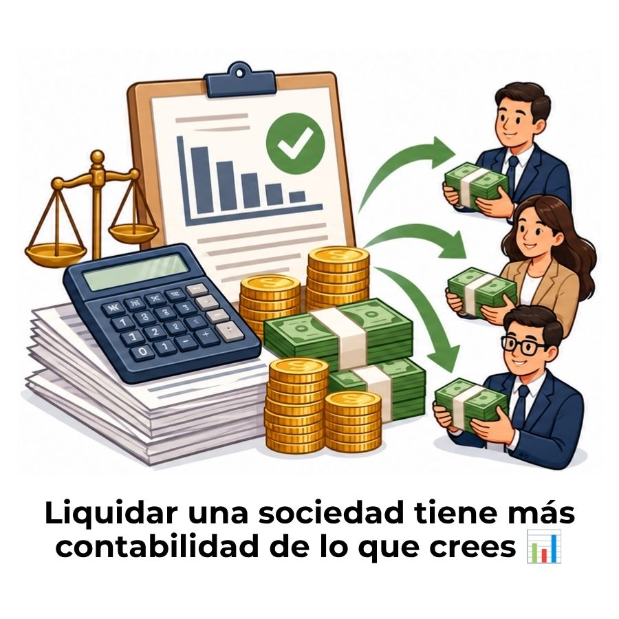 proceso contable al liquidar una sociedad