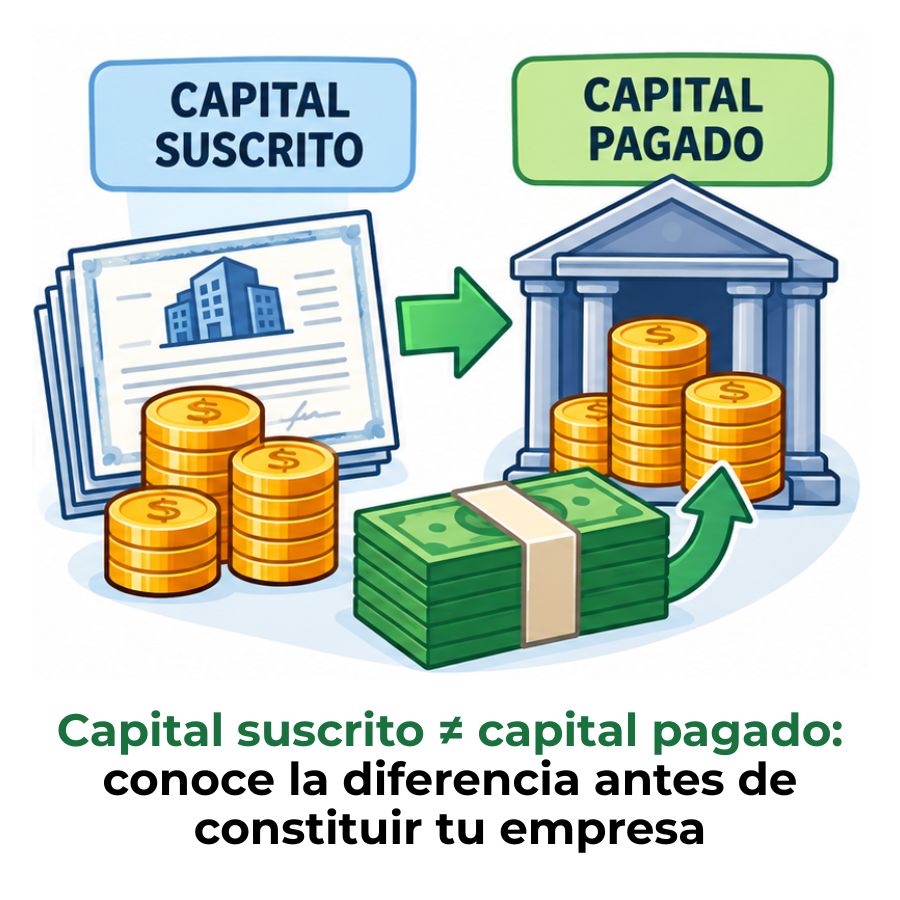 qué es el capital suscrito y el capital pagado