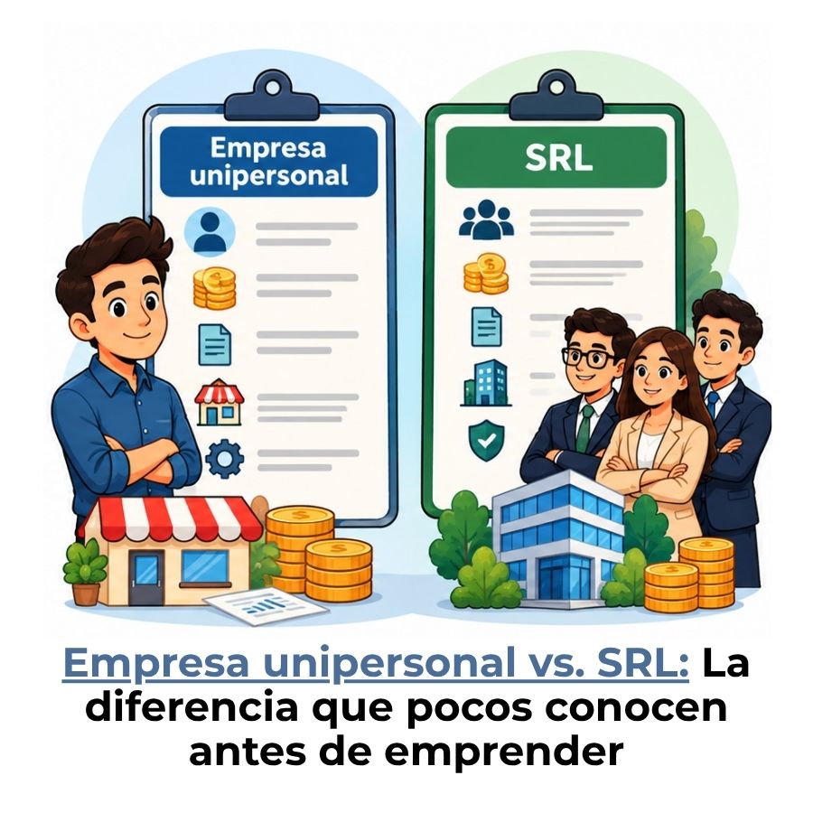 qué es una empresa unipersonal y qué es una SRL