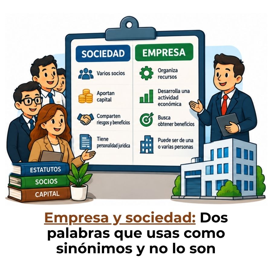qué es una empresa y qué es una sociedad