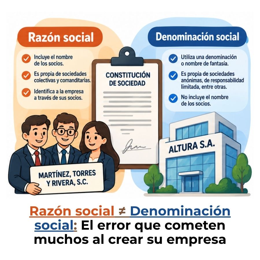 razón social y denominación social