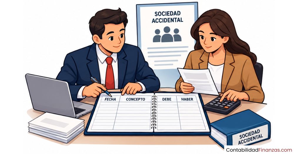registro contable de una sociedad accidental