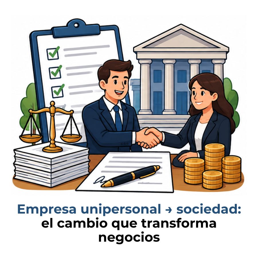 transformar una empresa unipersonal en sociedad