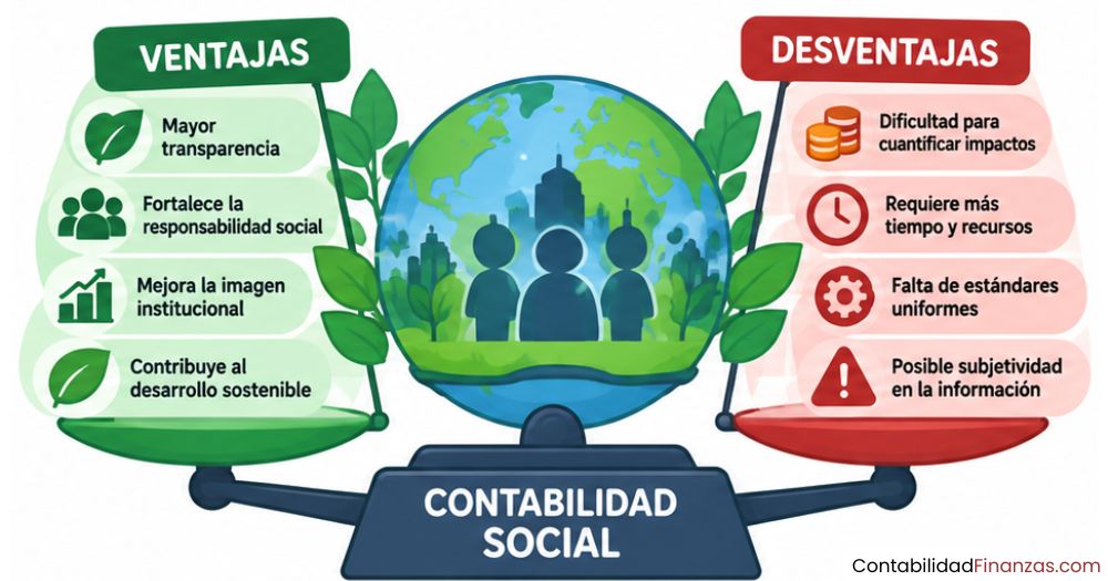 ventajas y desventajas de la contabilidad social