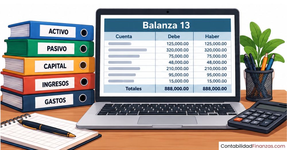 Balanza 13 (o balanza del cierre del ejercicio)