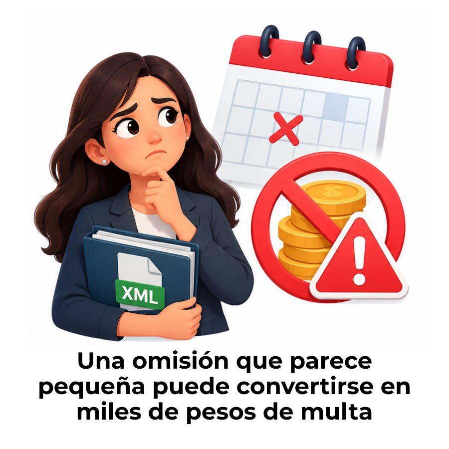 Multa por no enviar contabilidad electrónica al SAT