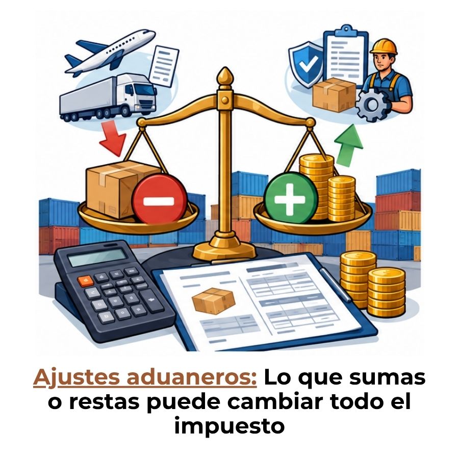 ajustes del valor de transacción en aduana