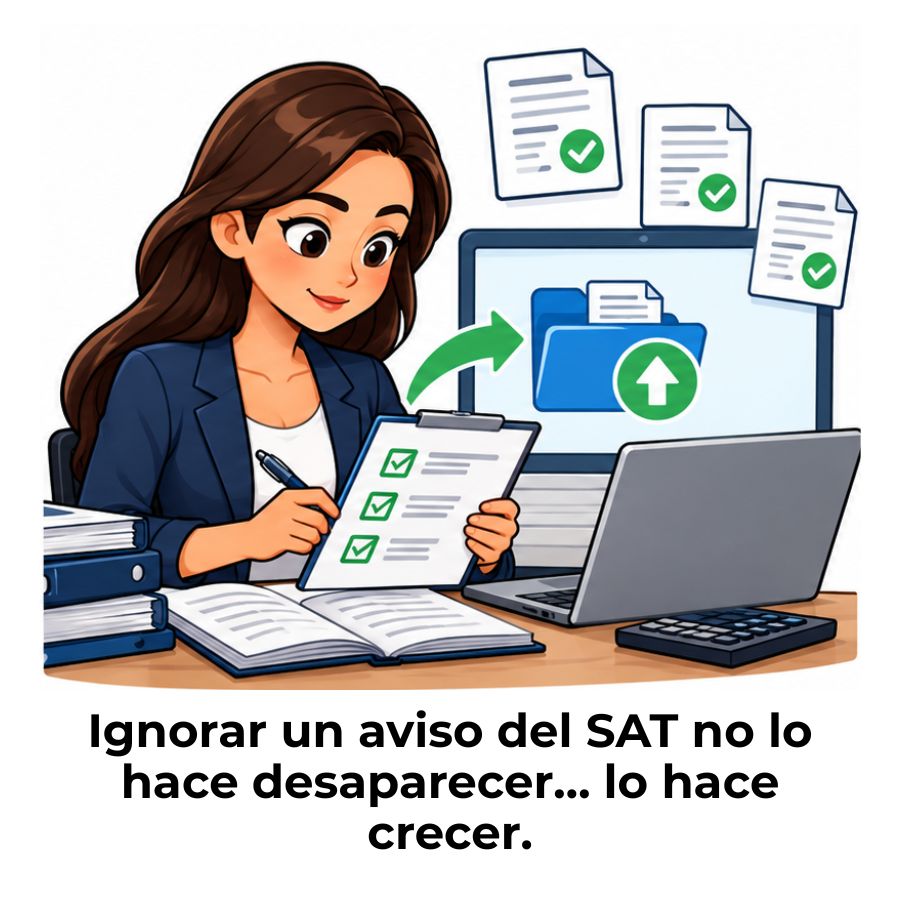 Aviso del SAT por no enviar contabilidad