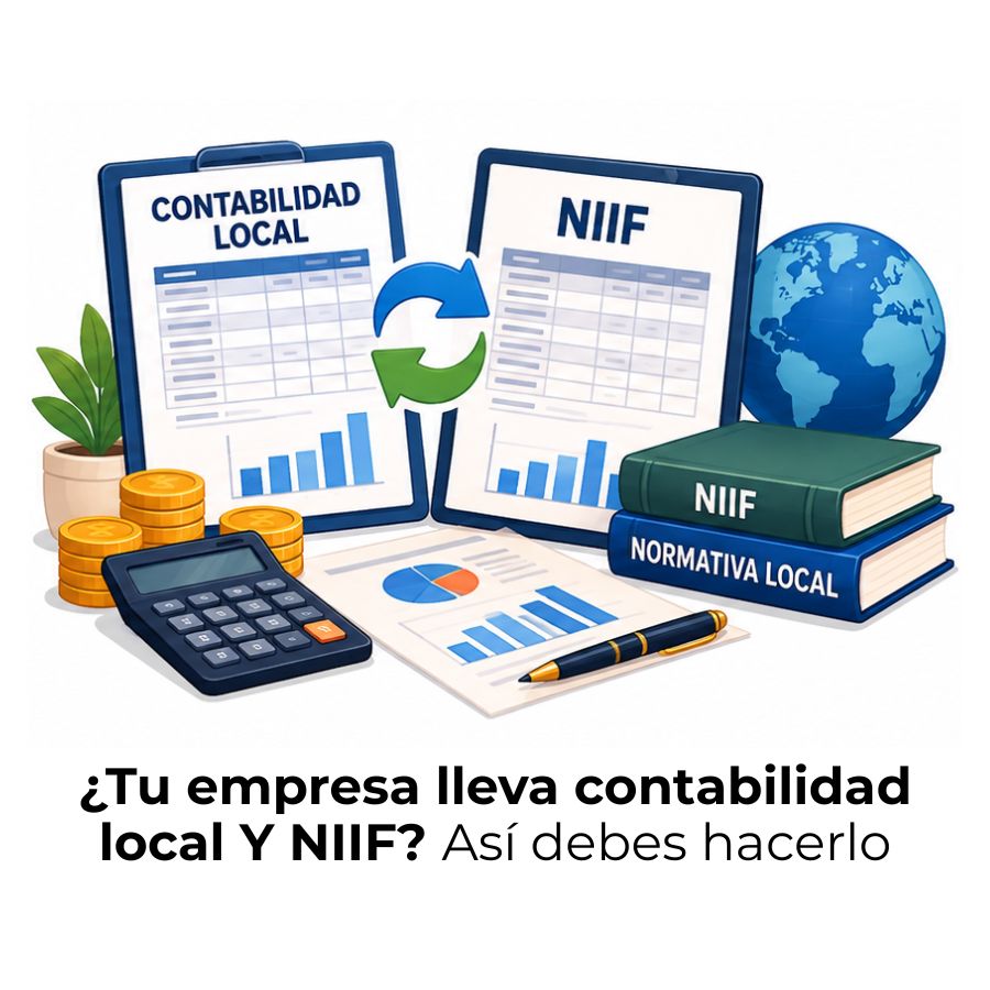 cómo llevar contabilidad local y NIIF en paralelo