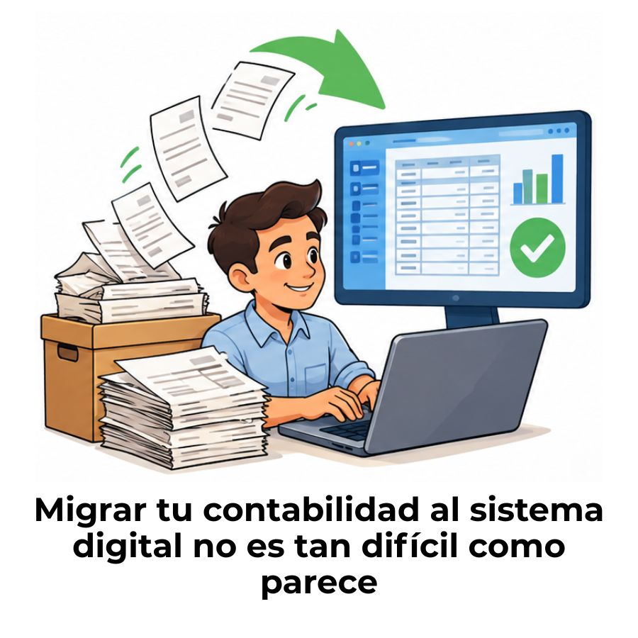 cómo pasar la contabilidad de papel a electrónica