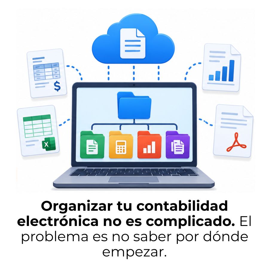 cómo se organiza un archivo electrónico contable
