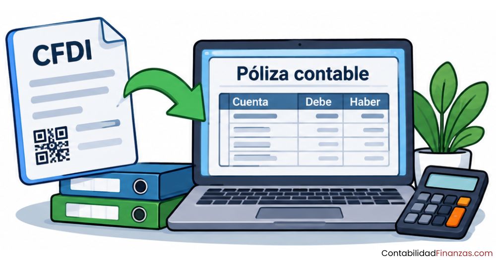 cómo vincular los CFDI con las pólizas contables