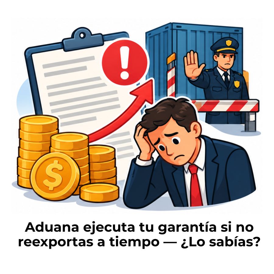 consecuencias del vencimiento del plazo de la admisión temporal