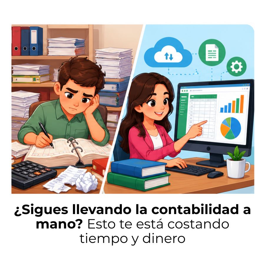 contabilidad electrónica vs. contabilidad manual