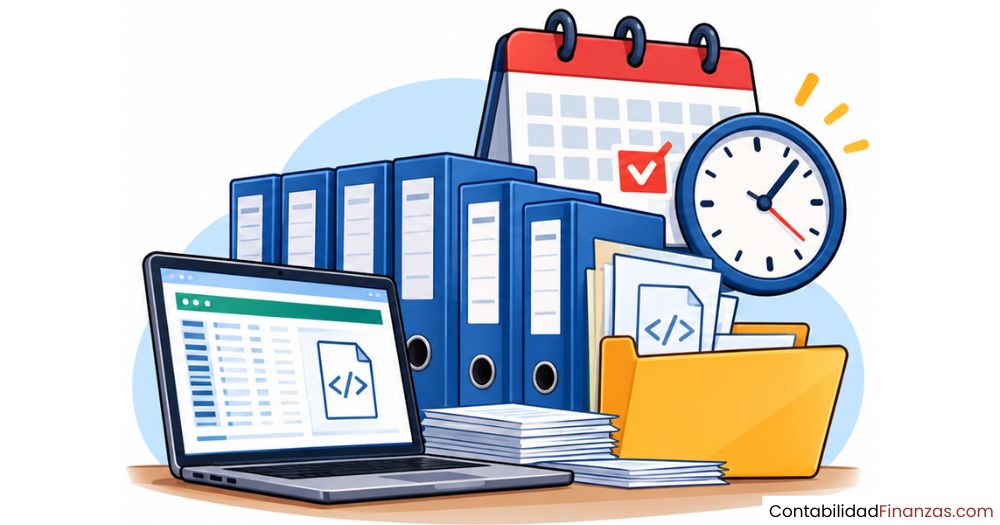cuánto tiempo se debe guardar la contabilidad electrónica