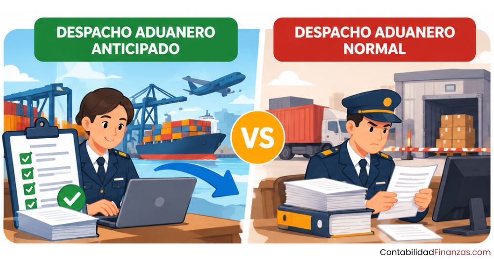 diferencia entre despacho aduanero anticipado y normal