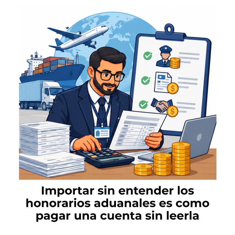 honorarios y comisiones que cobra el agente aduanal