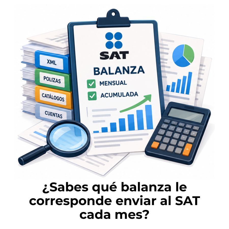 balanza mensual o acumulada para el SAT
