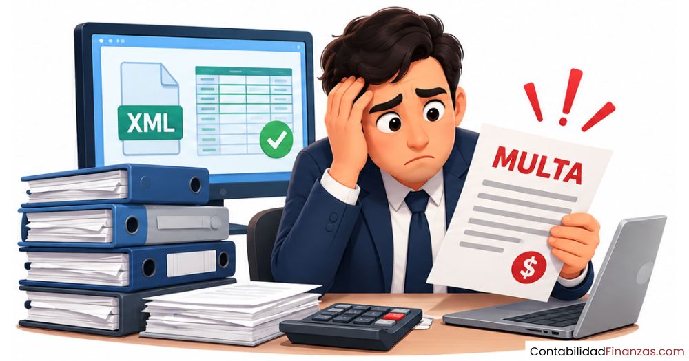 multa por no enviar contabilidad electrónica