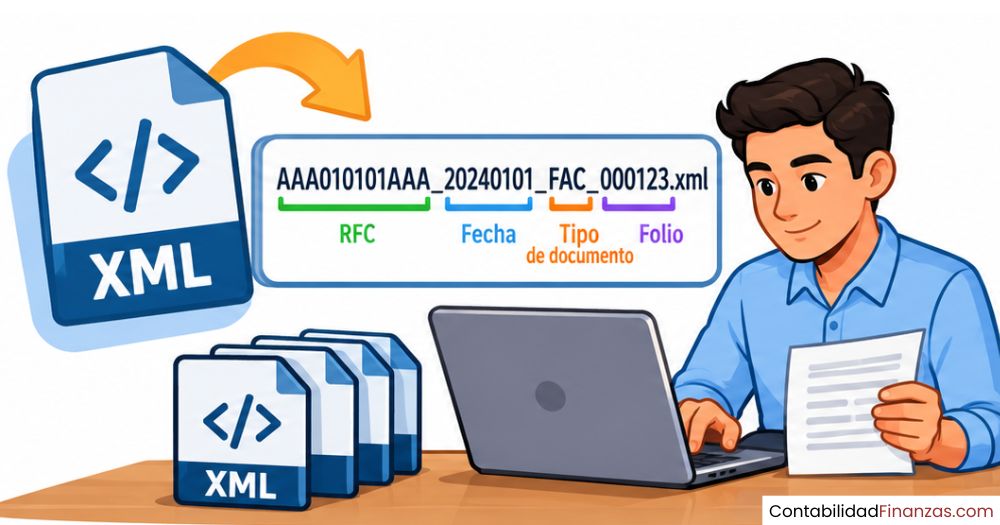 nomenclatura de archivos XML del SAT