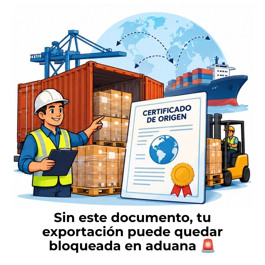 obtener el certificado de origen para exportar