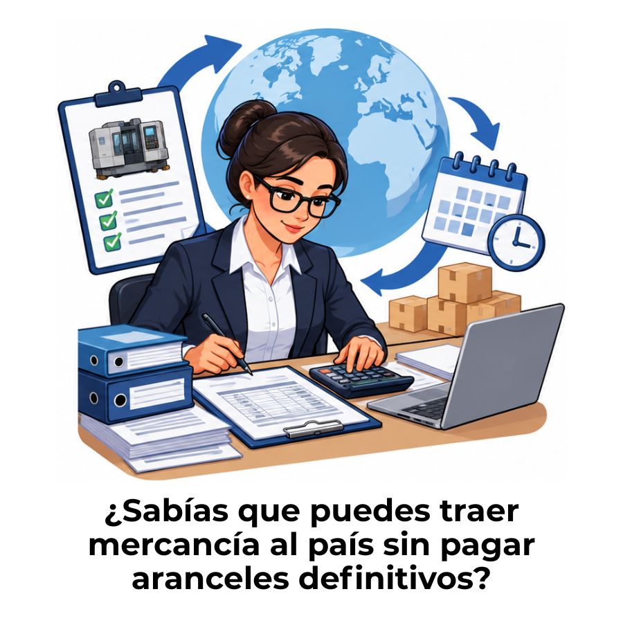 qué es la admisión temporal en aduanas