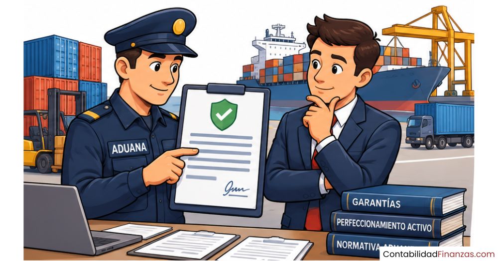 qué garantías exige la aduana en perfeccionamiento activo