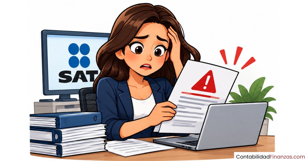 aviso del SAT por no enviar contabilidad