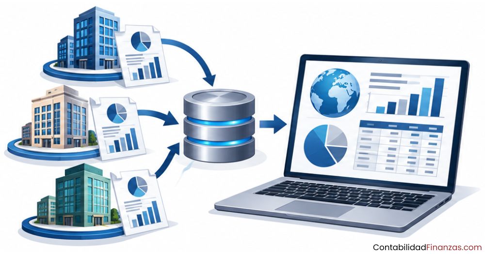 software de consolidación de grupos