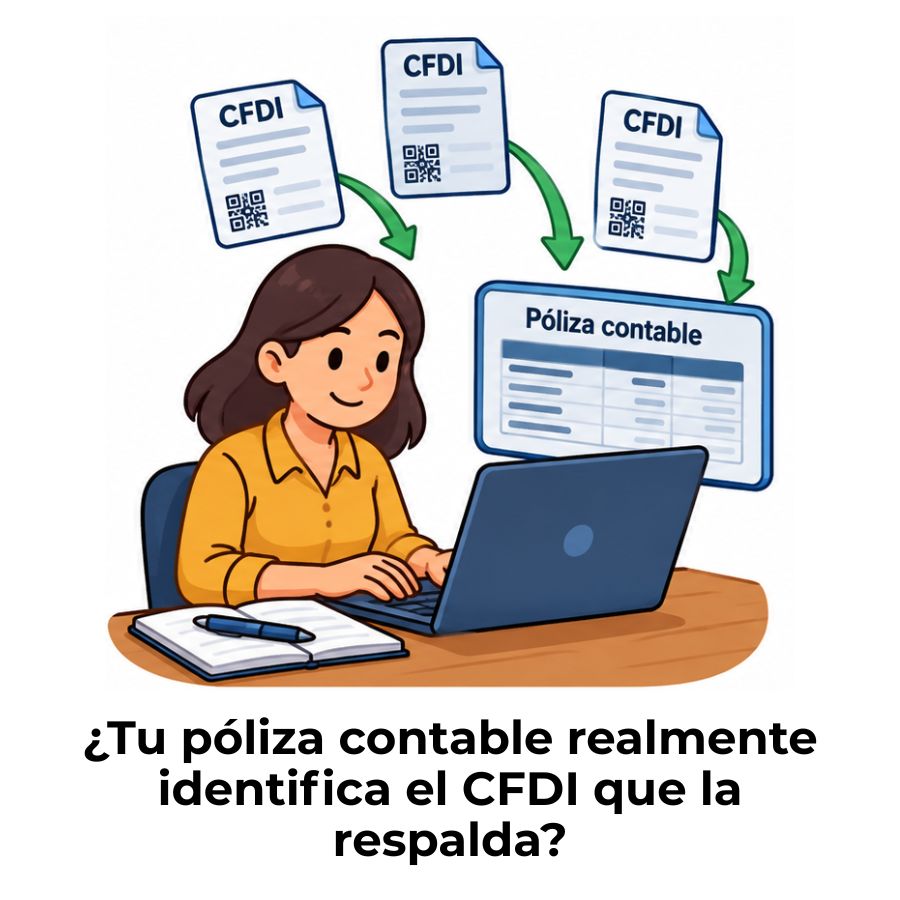 vincular un CFDI con una póliza contable